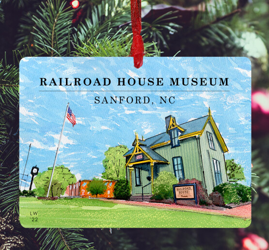 Sanford, NC - Ornament - Railroad Museum - #sanfordrrmuseum - #lew