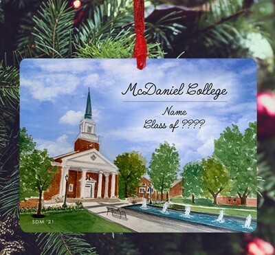 Westminster, MD - Ornament - McDaniel College - Baker Memorial Chapel - #stephanie