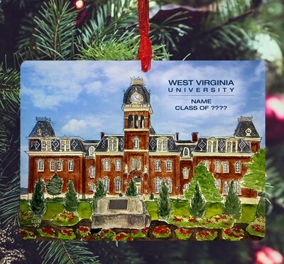 Morgantown, WV - Ornament - West Virginia University - #mountaineers - #stephanie
