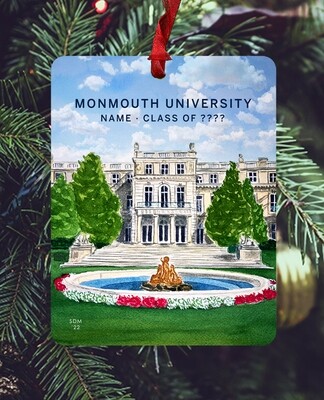 West Long Branch, NJ - Ornament - Monmouth University - #stephanie