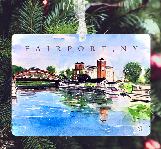 Fairport, NY - Ornament - Hey Fairport - #lew
