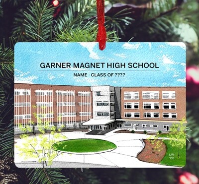 Garner, NC - Ornament - Garner Magnet High School - #trojans - #lew