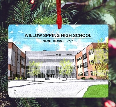 Willow Spring, NC - Ornament - Willow Spring High School - #willow - #lew