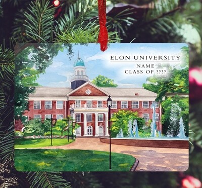 Elon, NC - Ornament - Elon University - #solveig