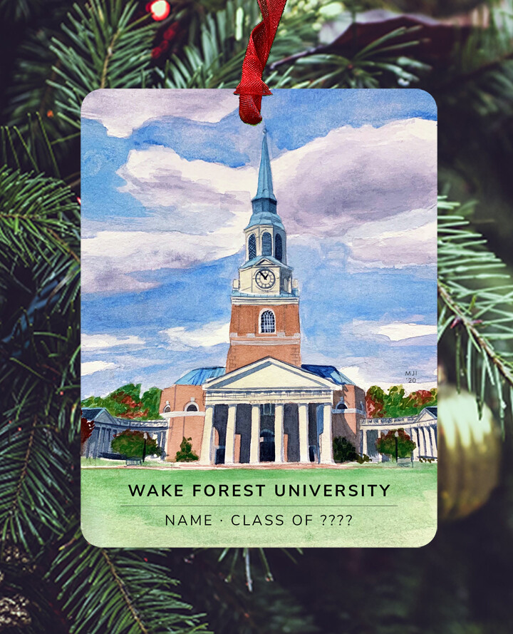 Winston-Salem, NC - Ornament - Wake Forest University  - #mindy