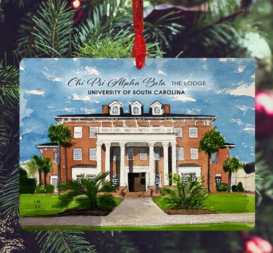 Columbia, SC - Ornament - U of SC - Chi Psi Alpha Beta - #chipsialphabeta - #lew