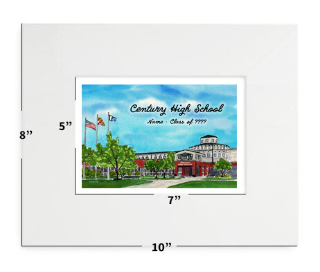 Sykesville, MD - Matted Print - 8&quot;x10&quot; - Century High School - #centuryhs - #stephanie