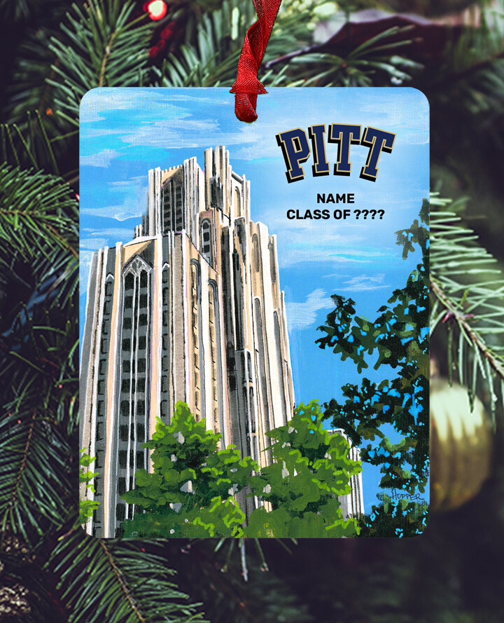 Pittsburgh, PA - Ornament - University of Pittsburgh - #hopper