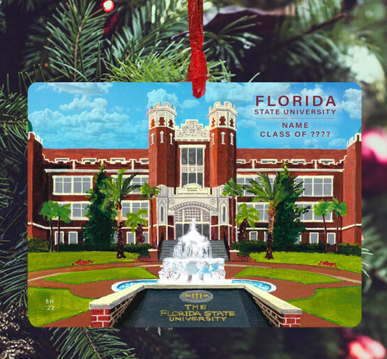 Tallahassee, FL - Ornament - Florida State University - #noles - #hopper