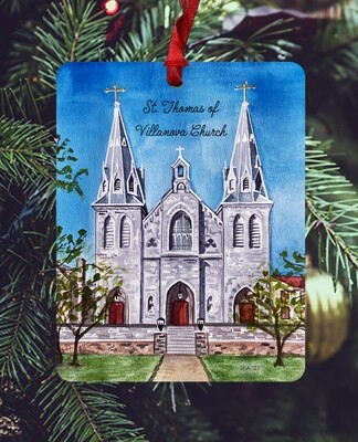 Villanova, PA - Ornament - Villanova - St. Thomas Of Villanova - #solveig