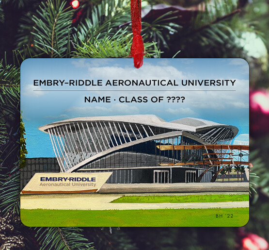 Daytona Beach, FL - Ornament - Embry–Riddle Aeronautical University - #embry - #hopper