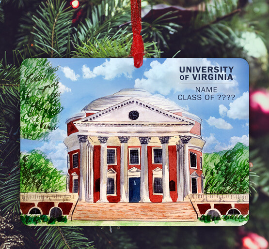 Charlottesville, VA - Ornament - University Of Virginia - The Rotunda - #mindy