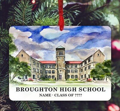 Raleigh, NC - Ornament - Broughton Magnet High School - #lew
