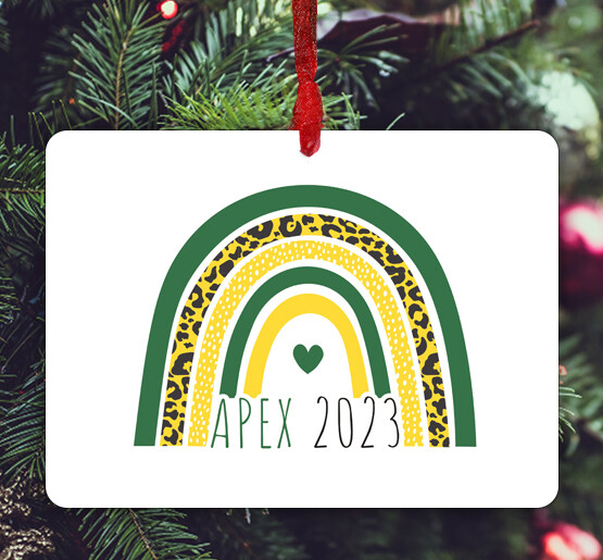 Apex, NC - Ornament - Apex High School - #rainbow