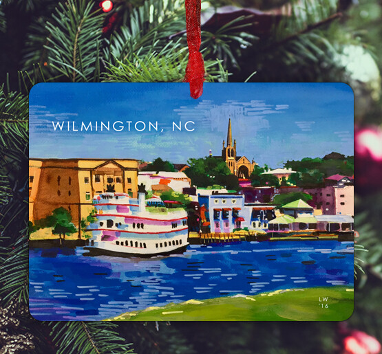 Wilmington, NC - Ornament - Riverfront - #lew