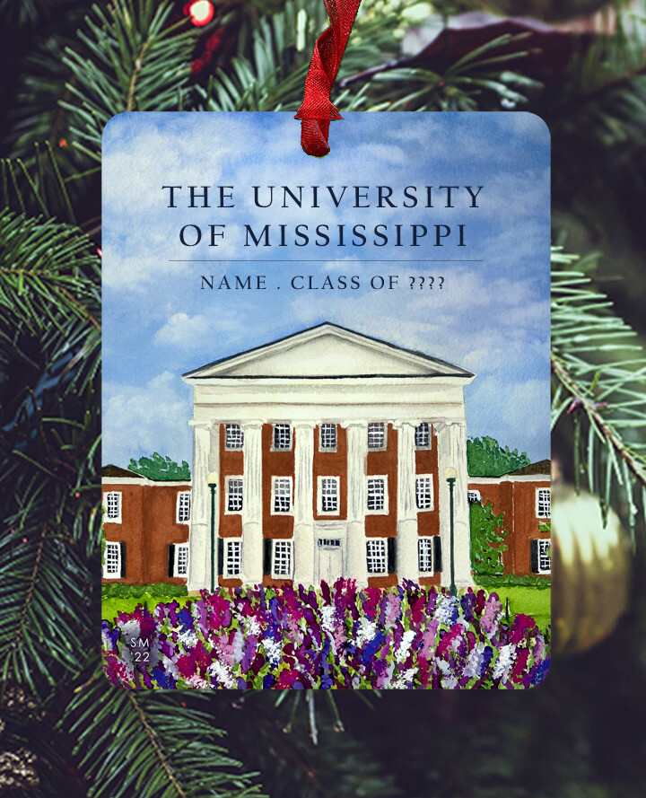University, MS - Ornament - University of Mississippi - #rebels - #stephanie