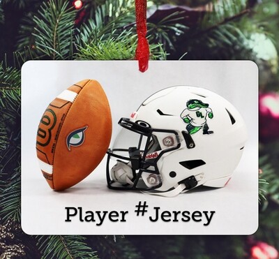 Cary, NC - Ornament - Green Level High School - Football Helmet - #glhfootball - Ornament