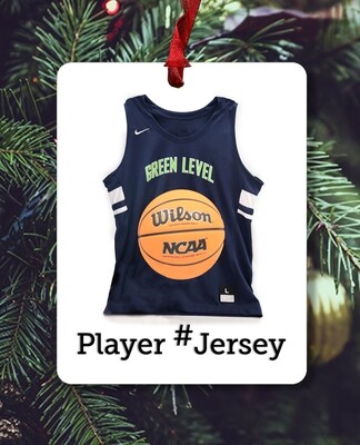 Cary, NC - Ornament - Green Level High School - Basketball Jersey - #glhbasketball - Ornament