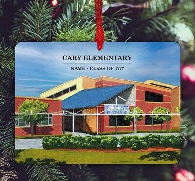 Cary, NC - Ornament - Cary Elementary - #caryelem - #hopper