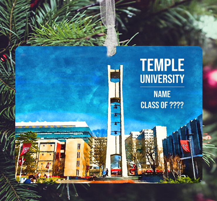 Philadelphia, PA - Ornament - Temple University - #temple