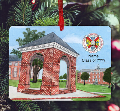 Hampden Sydney, VA - Ornament - Hampden-Sydney College Bell Tower - #ashley