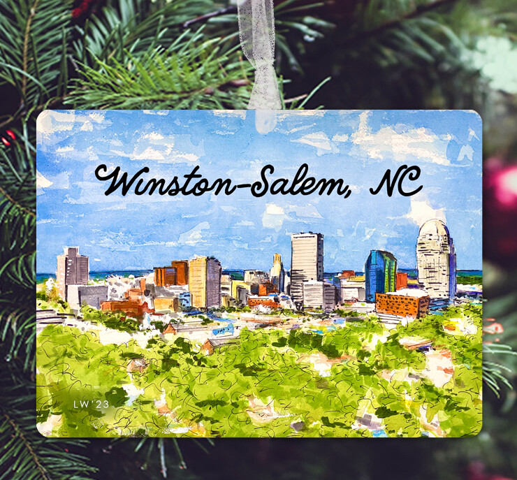 Winston-Salem, NC - Ornament - Hey Winston! - #heywinston - #lew