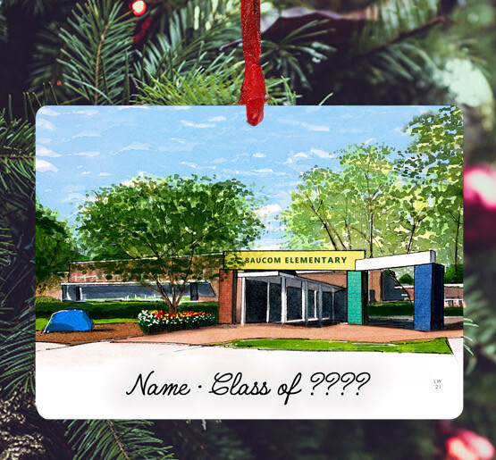 Apex, NC - Ornament - Baucom Elementary School - #lew