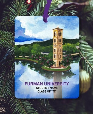 Greenville, SC - Ornament - Furman University - Licensed - #furman - #hopper
