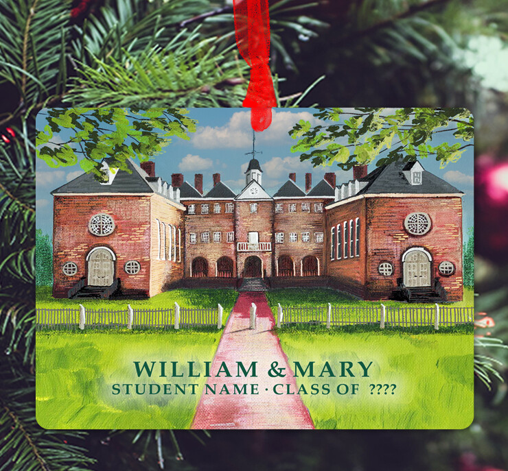 Williamsburg, VA - Ornament - William &amp; Mary - #hopper