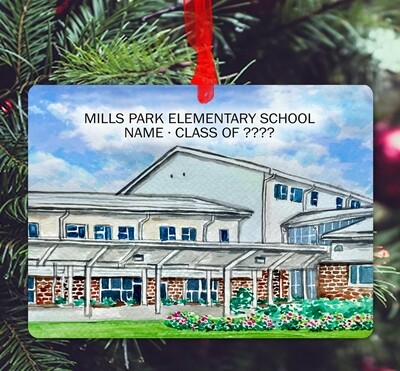 Cary, NC - Ornament - Mills Park Elementary School - #millspark - #katie