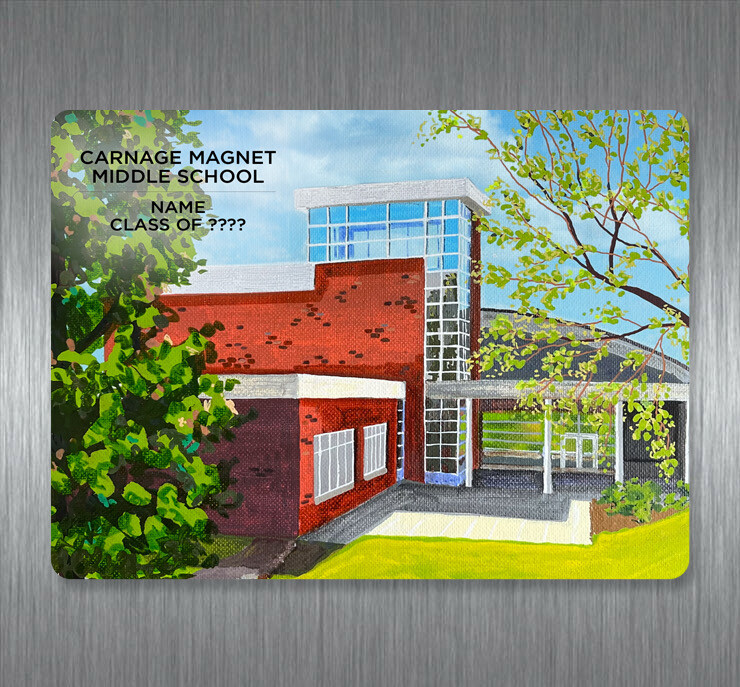 Raleigh, NC - Magnet - Carnage Magnet Middle School - #carnage - #hopper