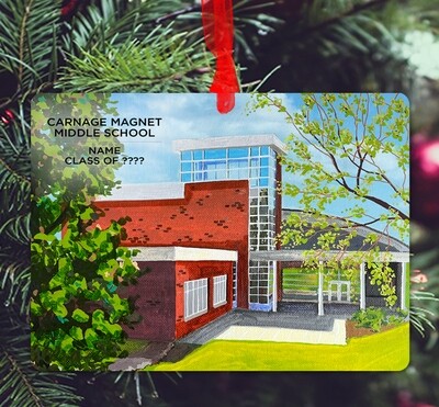 Raleigh, NC - Ornament - Carnage Magnet Middle School - #carnage - #hopper
