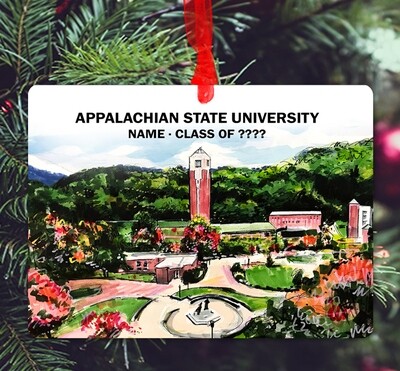 Boone, NC - Ornament - Appalachian State University - Campus - #lew