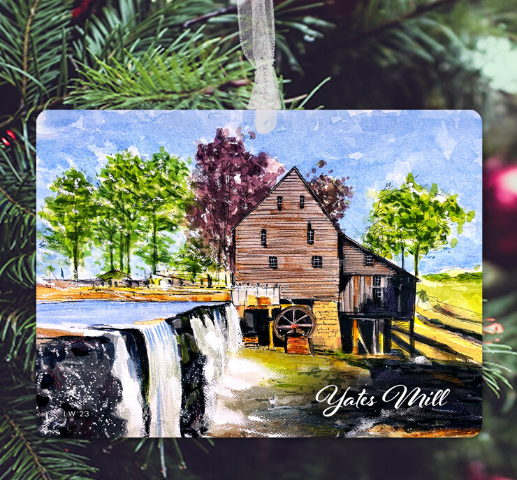 Raleigh, NC - Ornament - Yates Mill - #lew