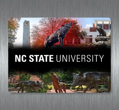 Raleigh, NC - NC State - Wolf Sculptures - Magnet