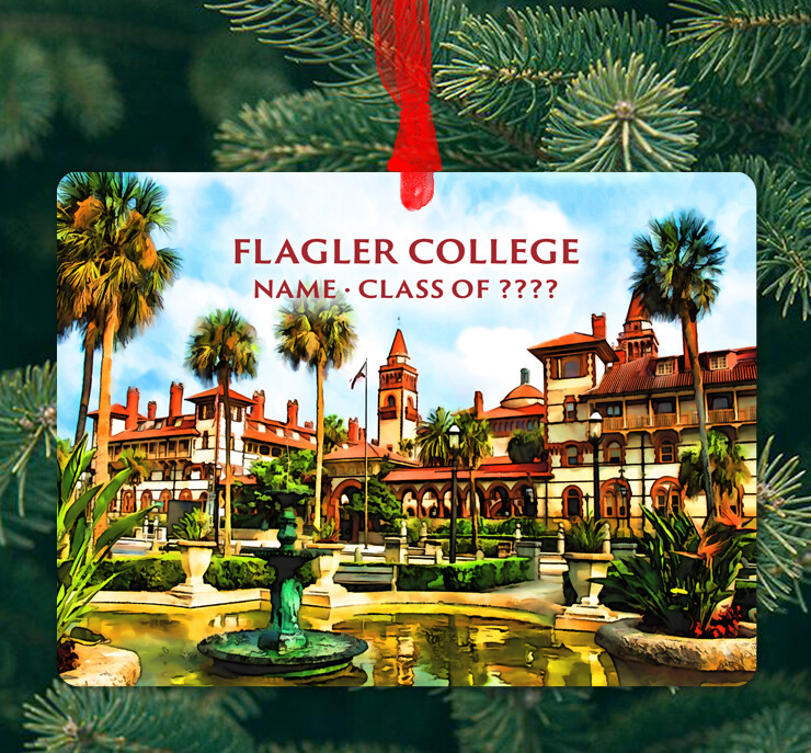 St. Augustine, FL - Ornament - Flagler College - #flagler
