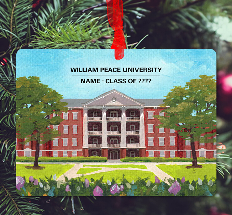 Raleigh, NC - Ornament - William Peace University - #peace