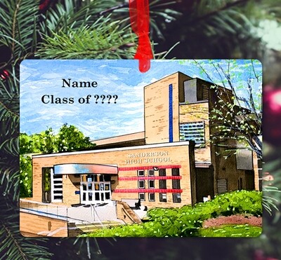 Raleigh, NC - Ornament - Sanderson High School - #lew