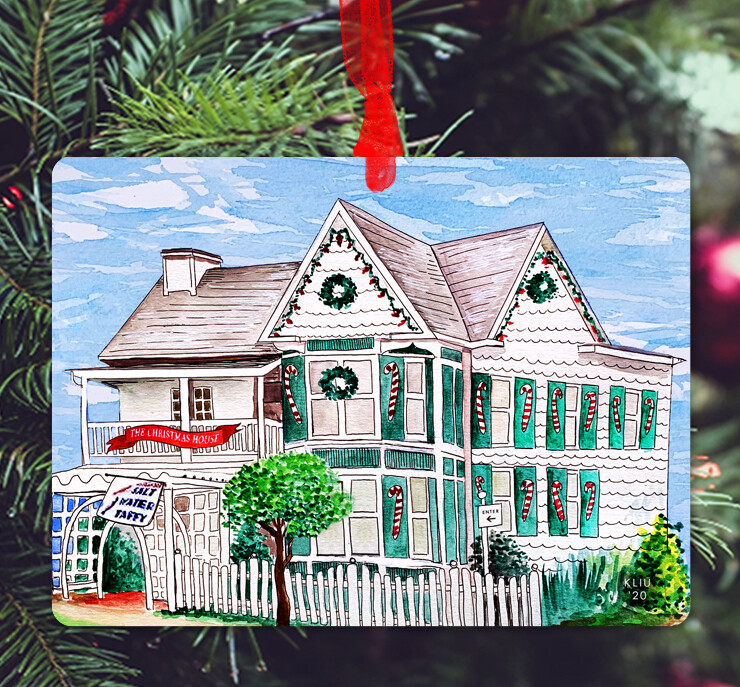 Southport, NC - Ornament - Christmas House - #katie