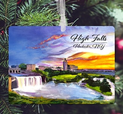 Rochester, NY - Ornament - High Falls - #highfalls - #lew