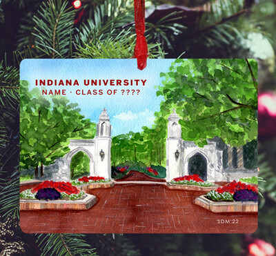 Bloomington, IN - Ornament - Indiana University - #hoosiers - #stephanie