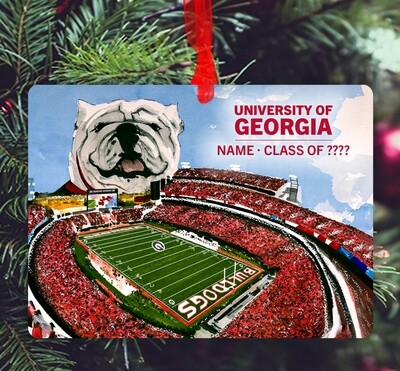 Athens, GA - Ornament - University of Georgia - Stadium - #lew