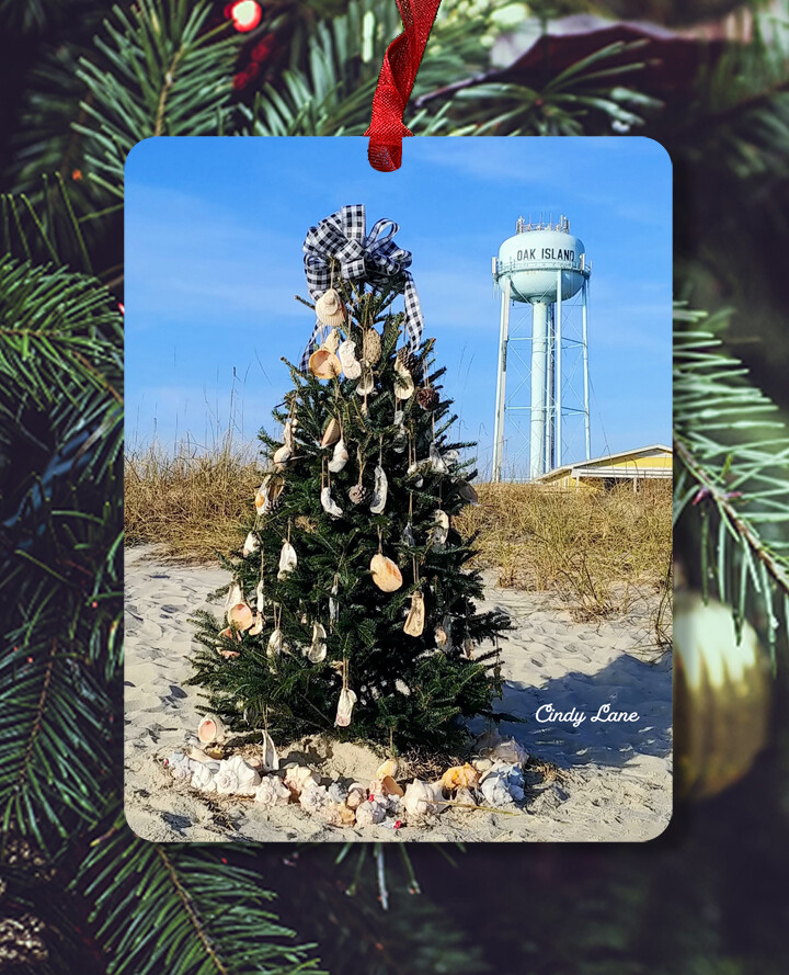 Oak Island, NC - Ornament - Oak Island Christmas Tree - #lane