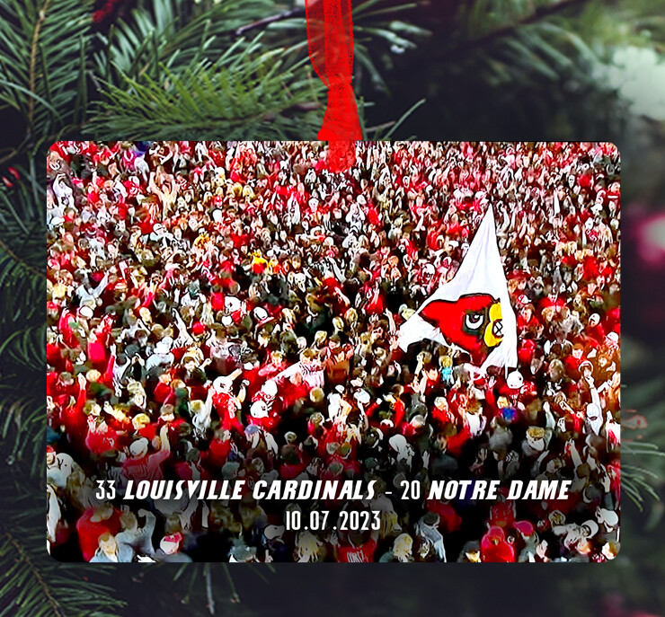 Louisville, KY - Ornament - University of Louisville - Louisville Cardinals Win
