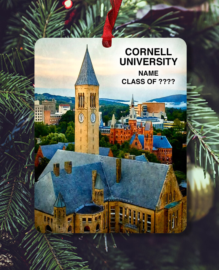 Ithaca, NY - Ornament - Cornell University - #cornell