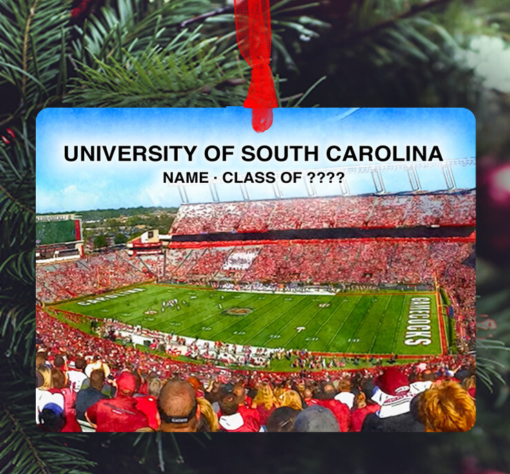 Columbia, SC - Ornament - University of South Carolina - Williams-Brice Stadium - #gamecocks - #uscstad