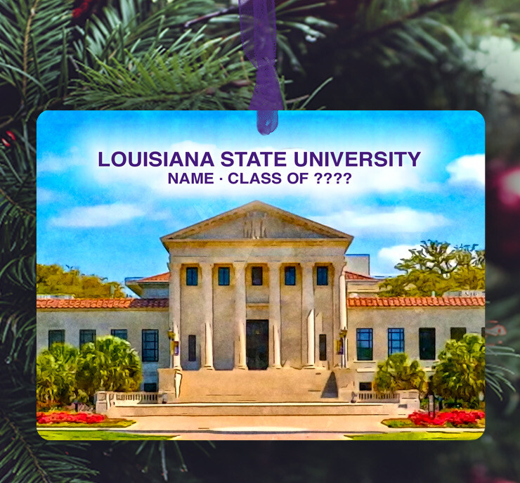 Baton Rouge, LA - Ornament - Louisiana State University