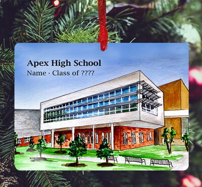 Apex, NC - Ornament - Apex High School - #katie
