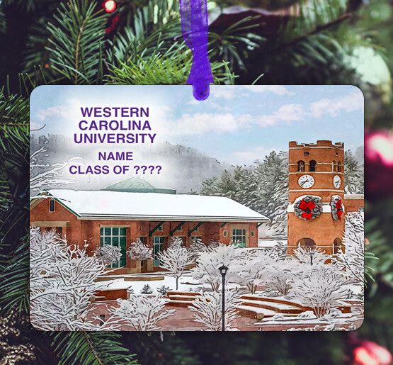 Cullowhee, NC - Ornament - Western Carolina University - #snowy