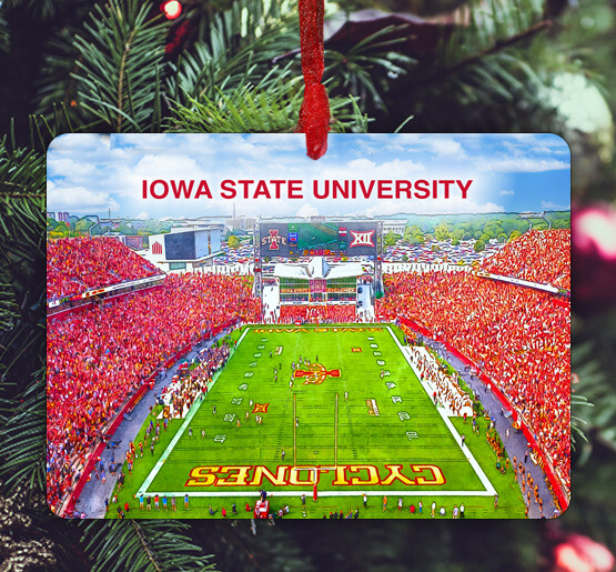 Ames, IA - Ornament - Iowa State University - Stadium - #iowastate - #iowastadium